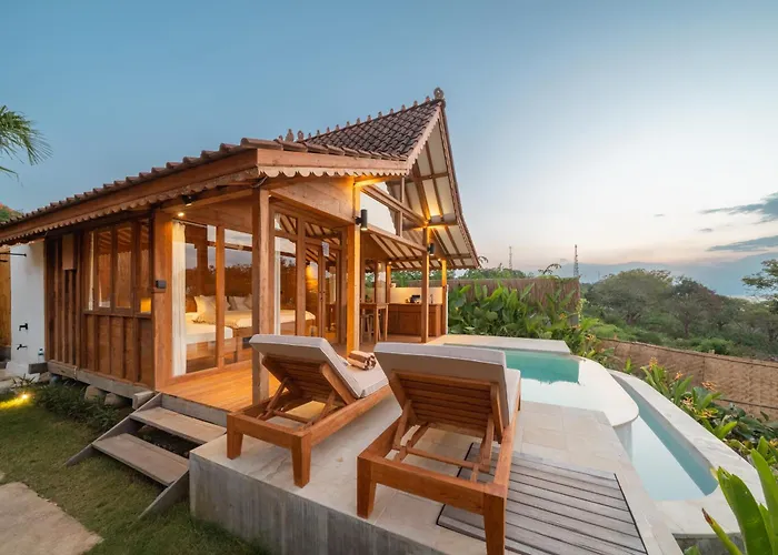 Mana Romantic Pool With Ocean And Mt Agung Views Villa *